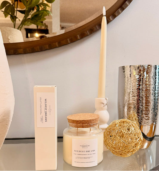 Wildest Dreams | 10OZ. Apothecary Jar Soy Candle | Two Cotton Wicks